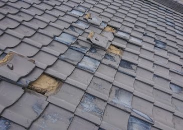 大阪市旭区大宮にて、雨漏りからの瓦割れ差し替え、ズレ直し。 施工写真(3)