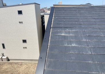 大阪市旭区中宮にて、板金でのカバー工法。 施工写真(1)