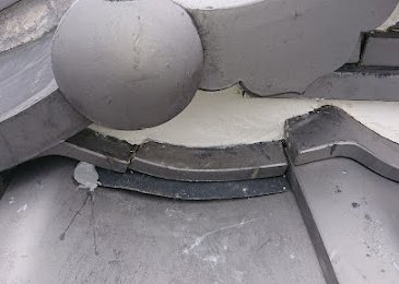 大阪市旭区にて、袖瓦のズレ補修、漆喰の一部塗り替え工事。 施工写真(1)